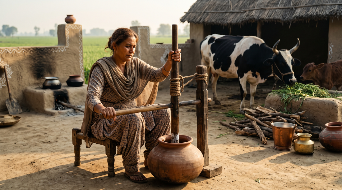 Bilona Method Explained: Why Traditional Churning Creates Better Ghee