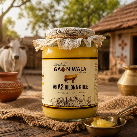 Swadeshi Gaon Wala A2 Bilona Ghee | 900ml